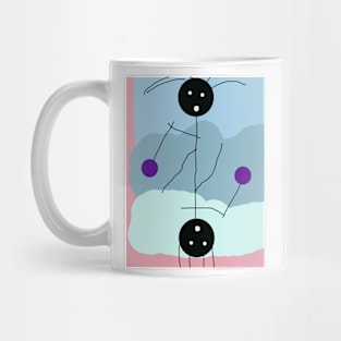 Kids as Acrobats Stick Figure Mug